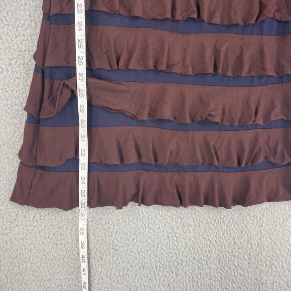 Isle Apparel Womens Dress Tiered Ruffle Size S Stretch High Neck - Picture 3 of 12